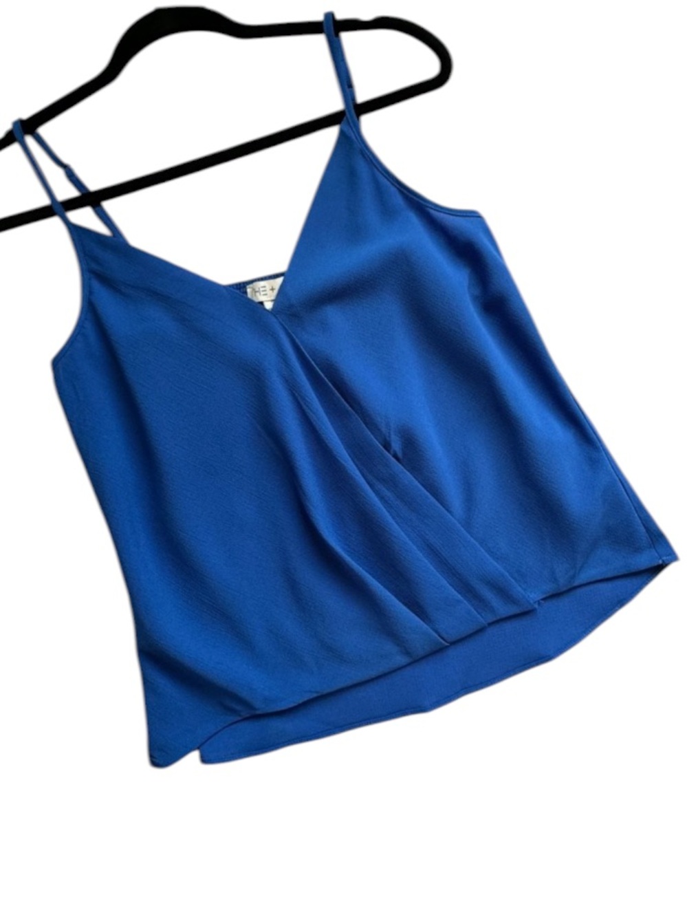 She + Sky Surplice Wrap Cami in Blue Orchid